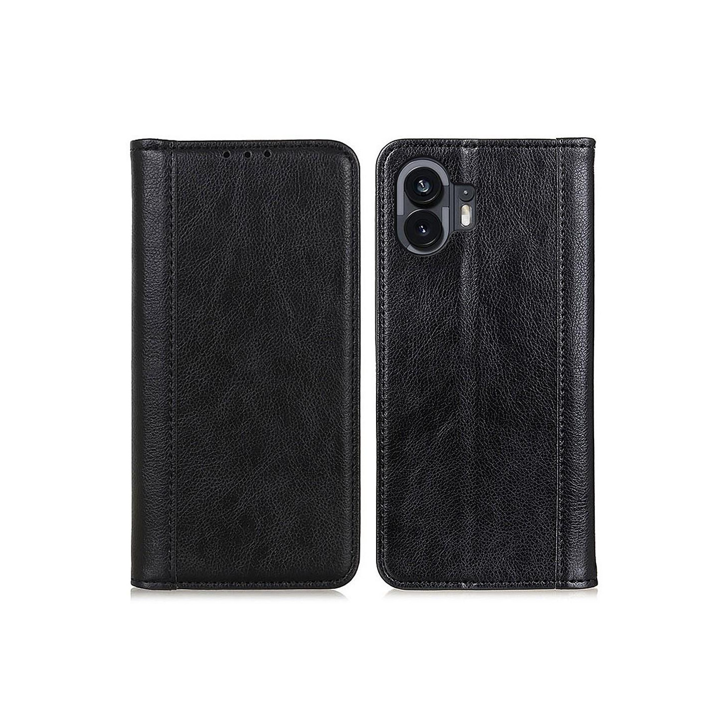 For Nothing - telefon (2) 5G tegnebogstativ telefoncover - sort