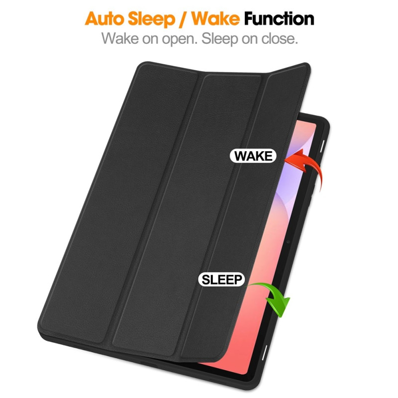 Trifoldet stativ Smart Taske til Samsung Galaxy Tab S10 Lite