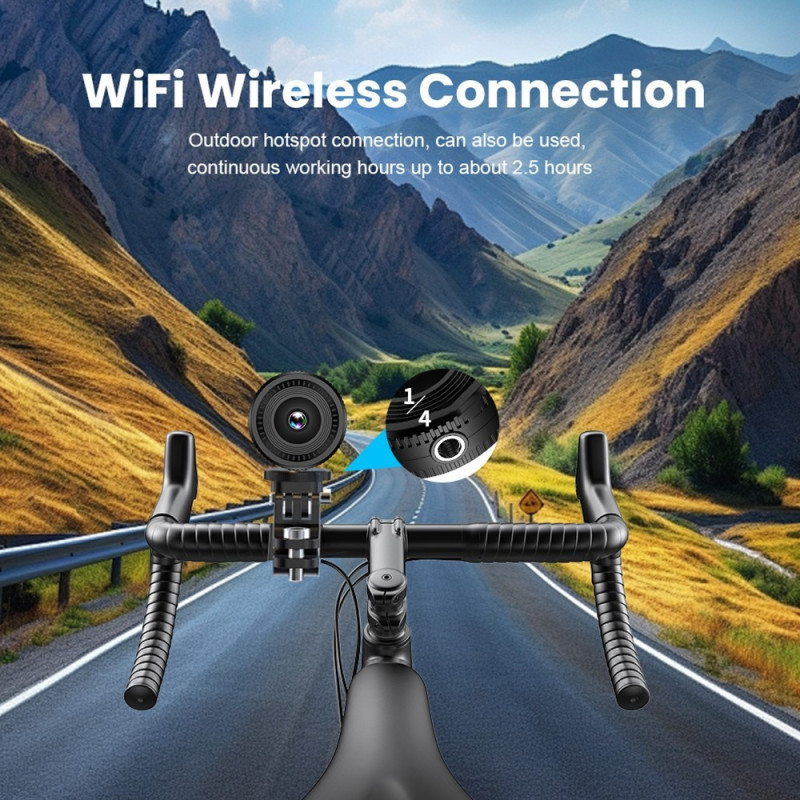 Valvontakamera Langaton WiFi Minikamera Mikrofoni Liiketunnistus + 64GB