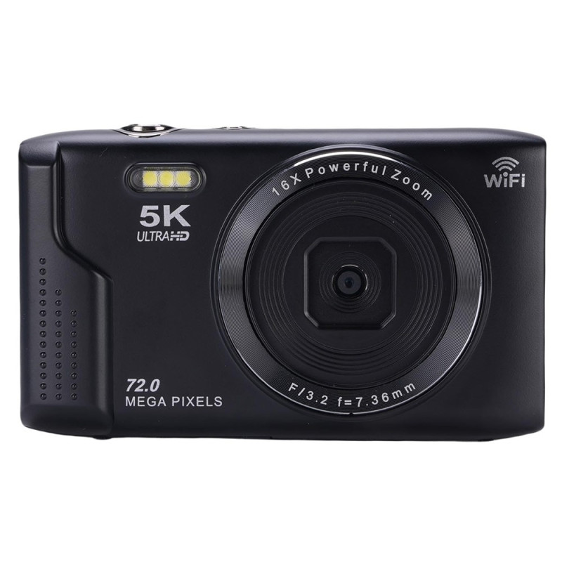 S95 Pro 5K Digitalkamera 16x Zoom WiFi 72MP 2,8" Skärm Kamera + 32GB Minneskort