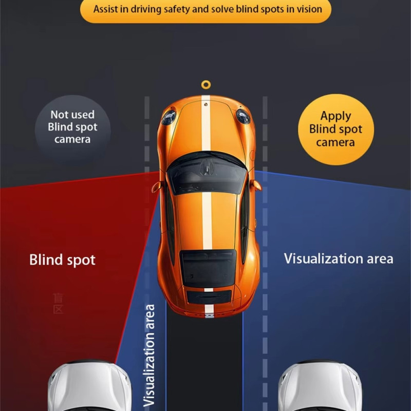 12" camera four-channel recording 360 degrees blind spot detection ADAS 4K dashcam