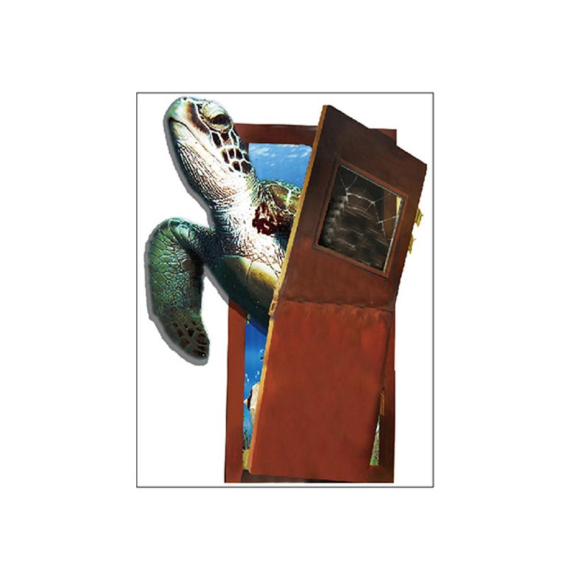 45 x 60cm Sea Turtle Wall Decor Self - Adhesive Decal Wallpaper