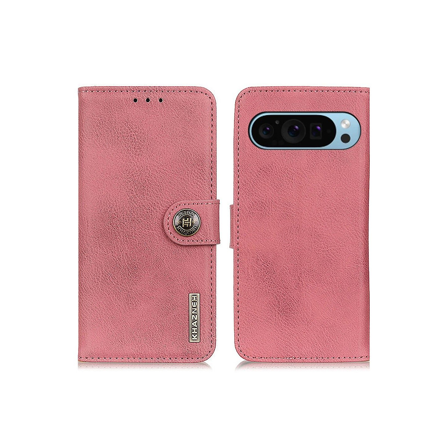 KHAZNEH Google Pixel 10 Pro / 10 / 9 Pro / 9 Plånboksfodral - pink