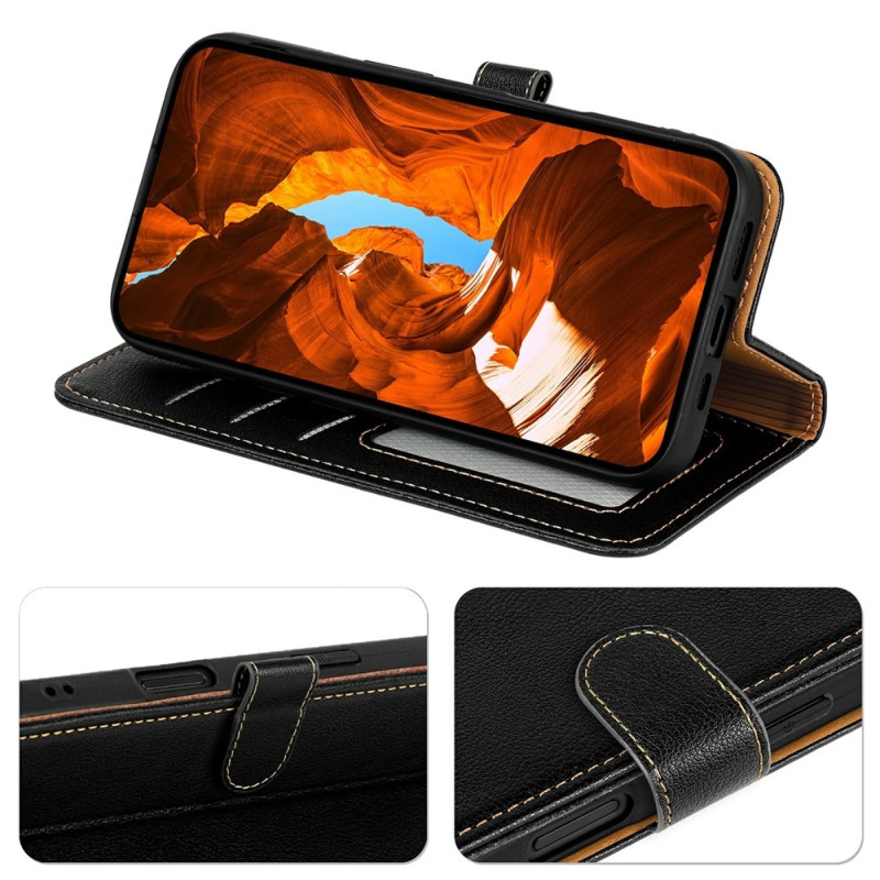 For OnePlus Nord CE5 5G Case Wallet Cover with Strong Magnetic Closure - Black