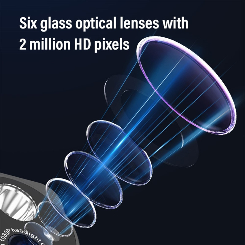 HD Huvudmonterad Kamera Sport 1080P Videoinspelning LED Strålkastare + 32GB Kort