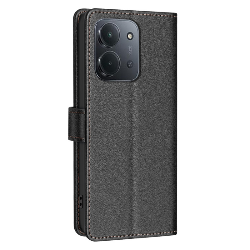 For Xiaomi Redmi 15C 5G / 15C 4G Case BINFEN COLOR BF32 Wallet Cover - Black