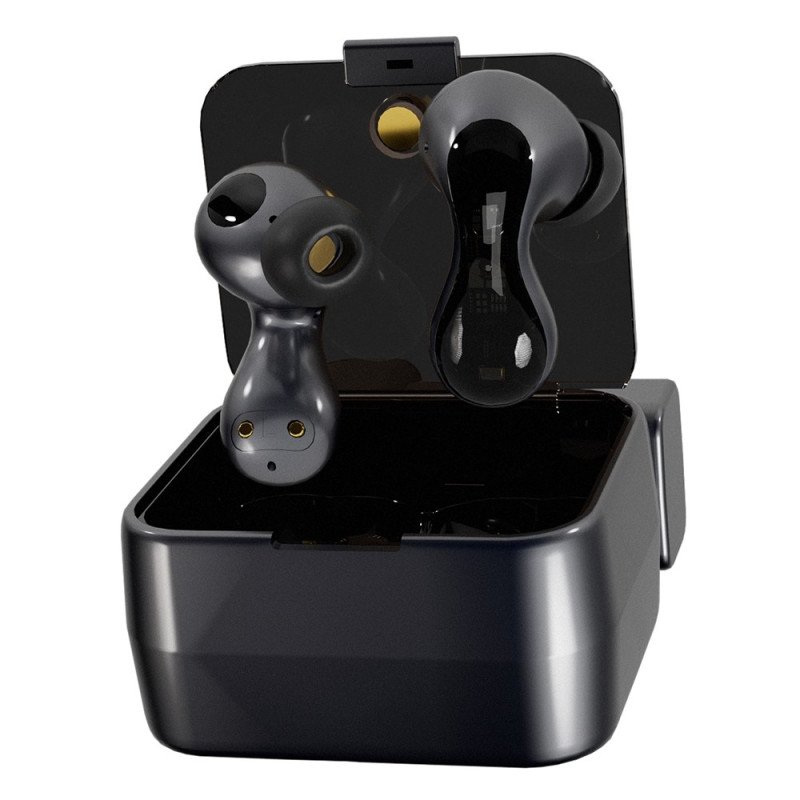 Pulsar Bluetooth headset dynamiska driver in-ear-hörlurar 4 mikrofoner - MörkGrå