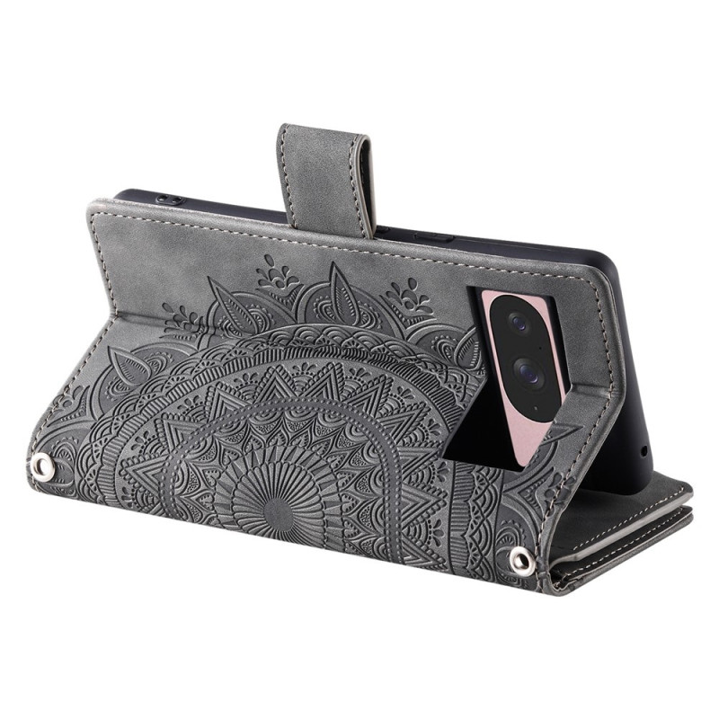 For Google Pixel 10 Pro / 10 / 9 Pro / 9 Wallet Case Cover Shell Mandala Flower Pattern