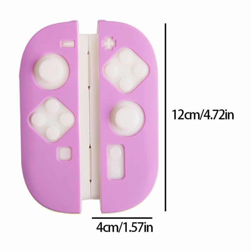 Kompatibel med Nintendo Switch 2 Controller Cover Stødsikker - Gennemsigtig