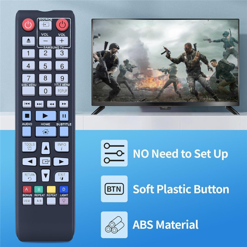 Kaukosäätimen vaihto AK59-00177A:lle Samsung Blu-ray DVD -soittimelle