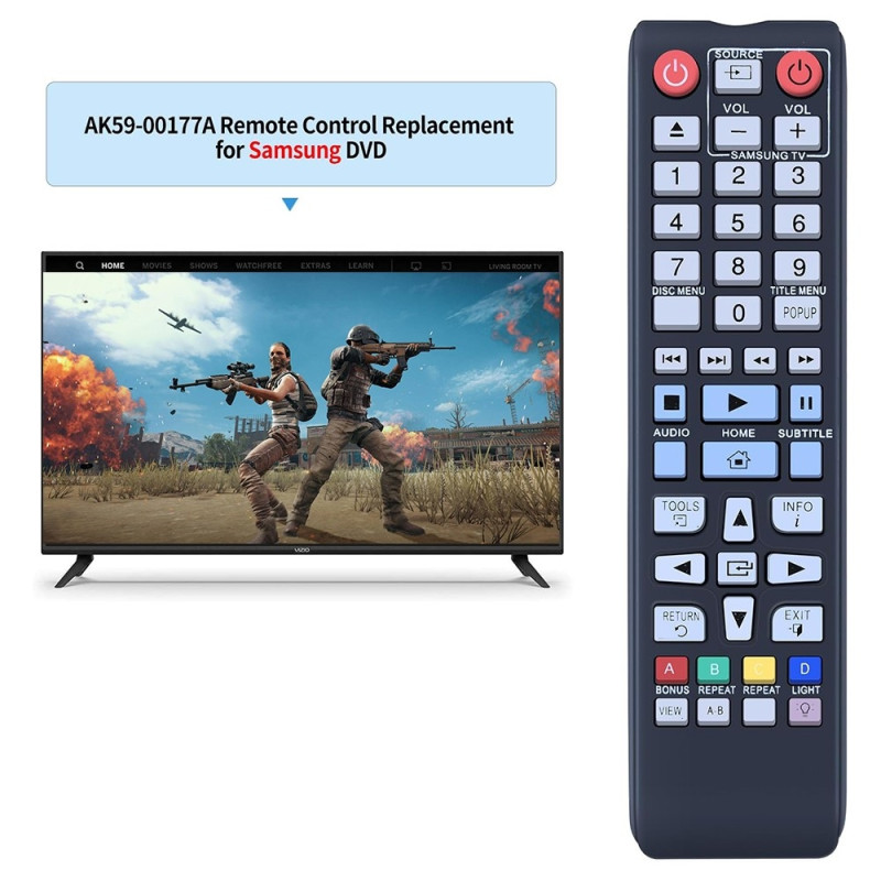 Udskiftning af fjernbetjening til AK59-00177A til Samsung Blu-ray DVD-afspiller