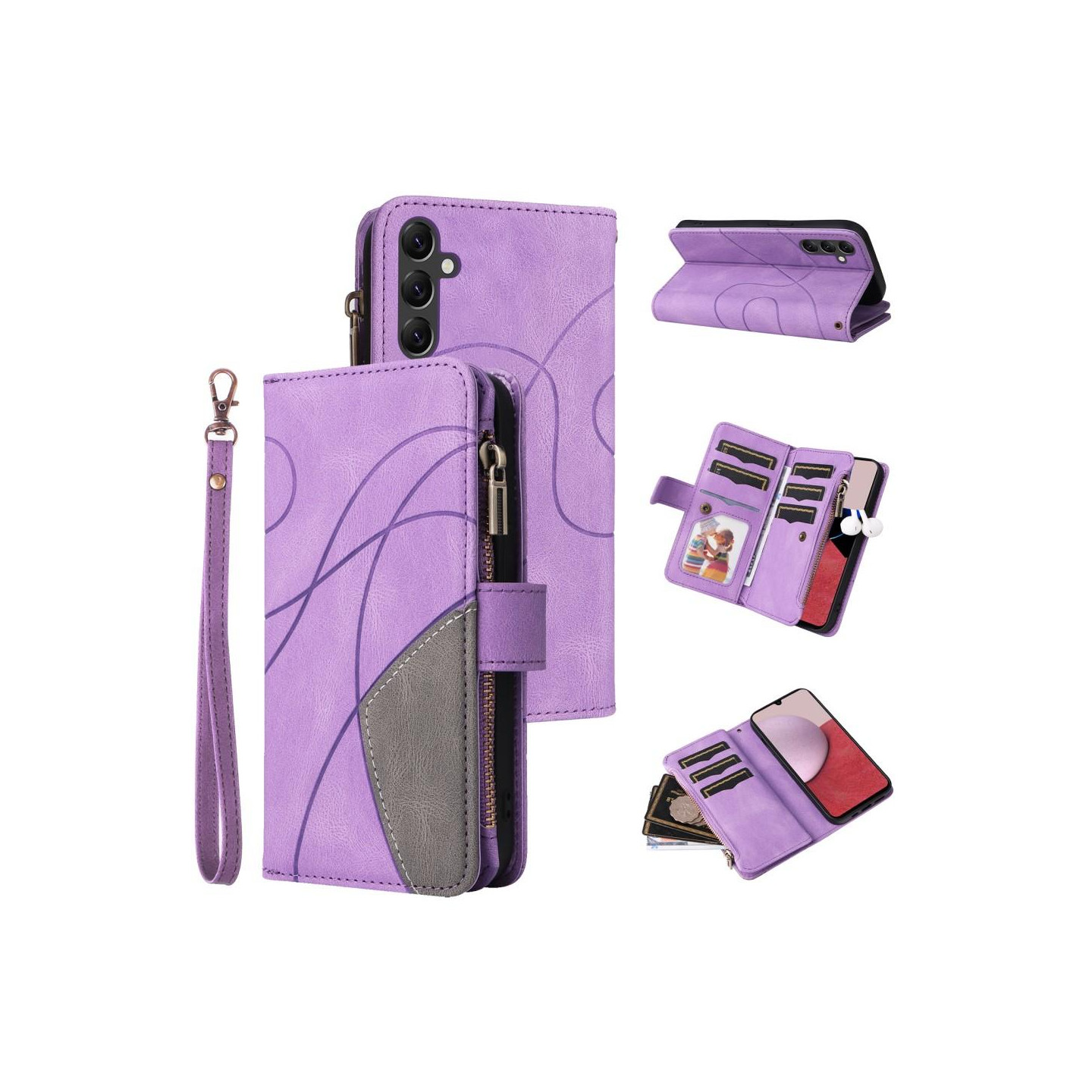 KS Lommebok - deksel til Samsung Galaxy A14 - Lilla