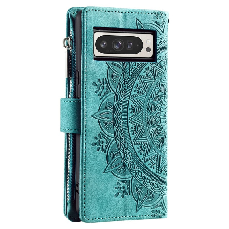 För Google Pixel 10 Pro XL plånboksfodral Fodral Skal Mandala blommönster