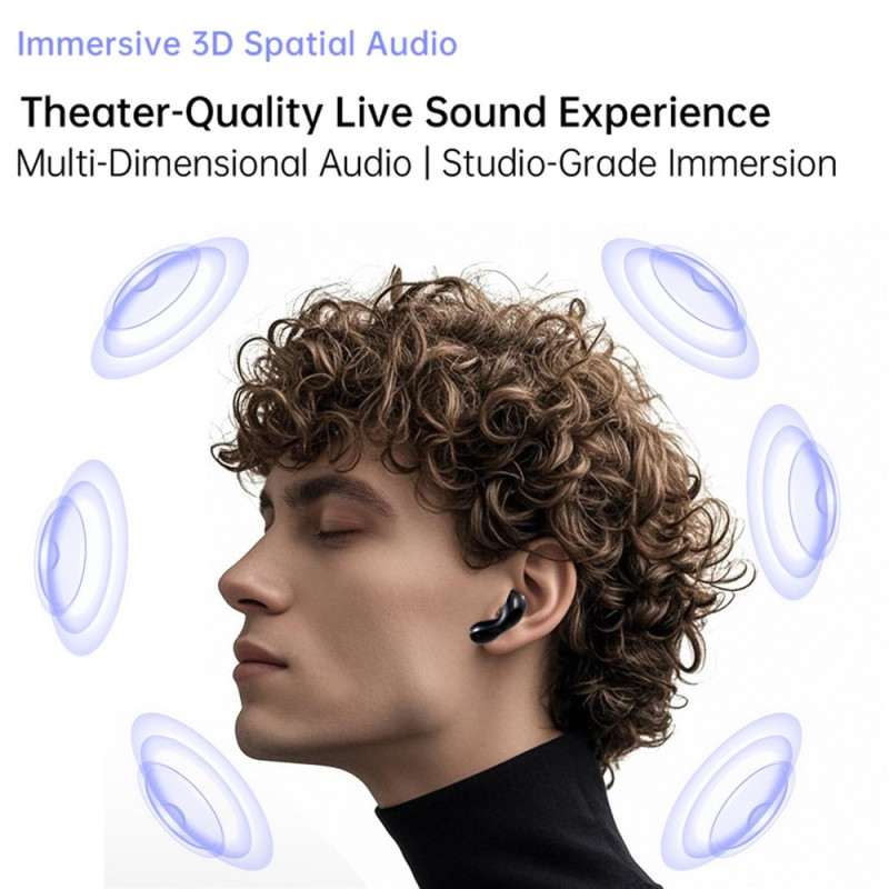 Pulsar Bluetooth-headset dynamiske driver-øretelefoner med 4 mikrofoner – hvit