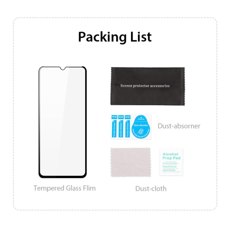 DUX DUCIS Samsung Galaxy A14 5G/A14 4G karkaistulle lasille erittäin kirkas