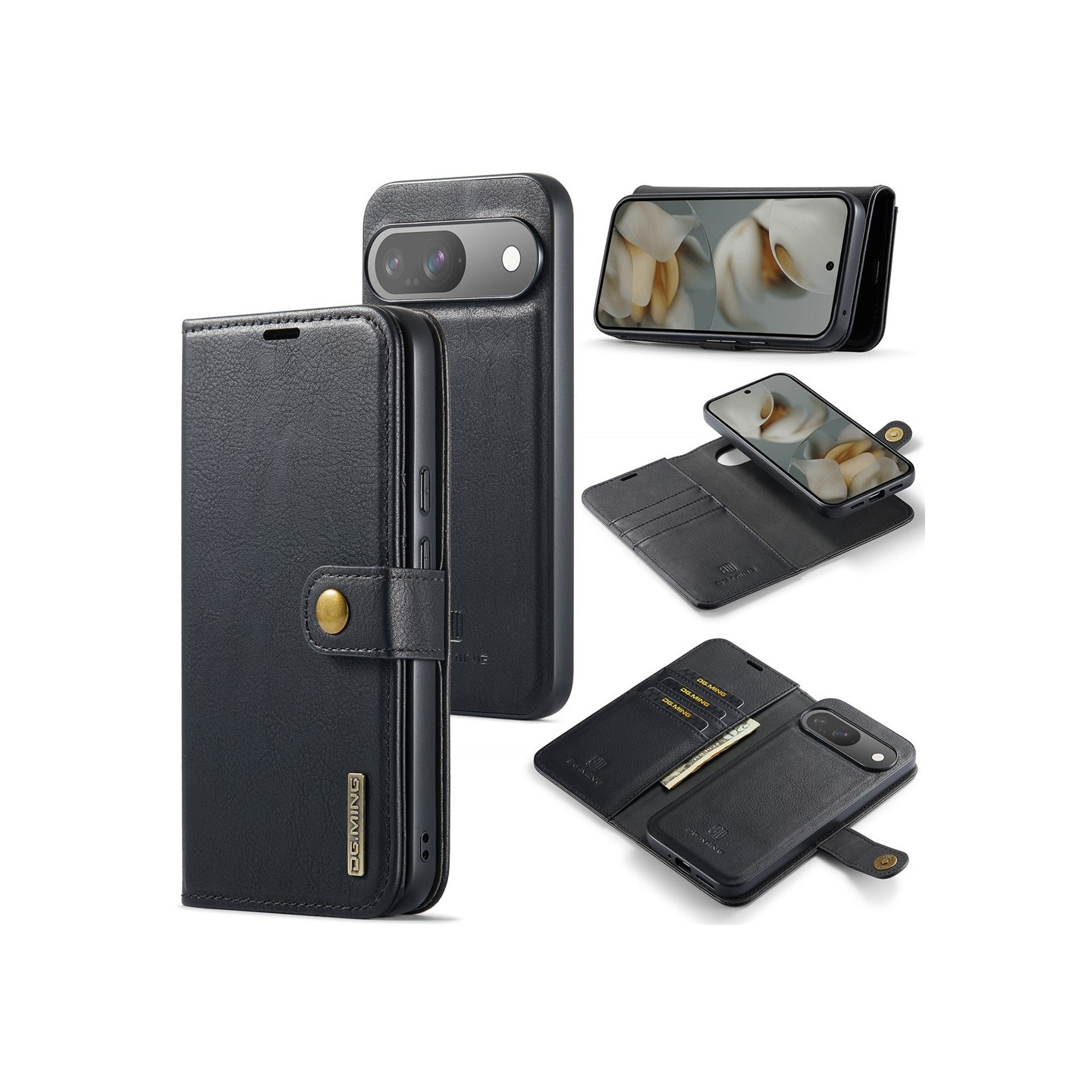 Skal Fodral Magnet DG.MING Plånboksfodral till Google Pixel 10 Pro / Pixel 10