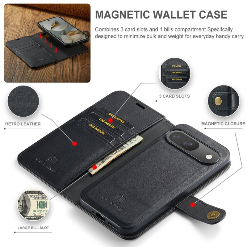 Suojakuori Magneetti DG.MING Lompakkokotelo Google Pixel 10 Prolle / Pixel 10:lle
