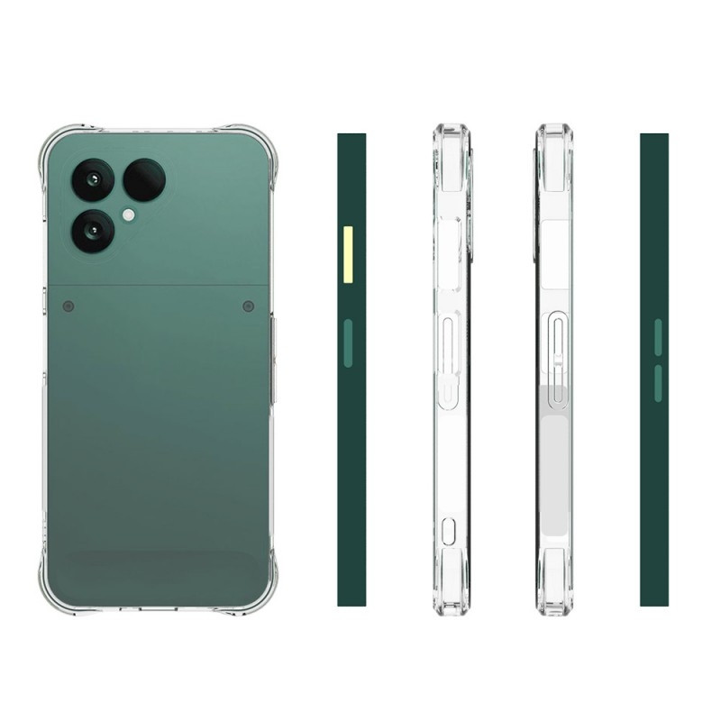 For Fairphone 6 Deksel TPU-telefondeksel med herdet glassbeskytter