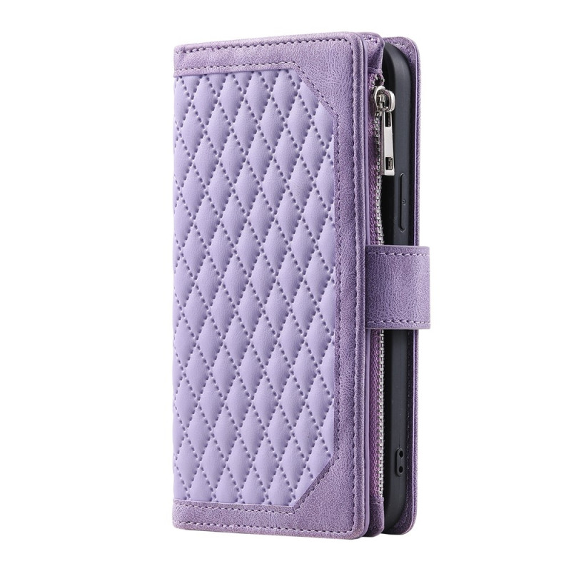 For Google Pixel 10 Pro / 10 / 9 Pro / 9 Zipper Wallet Case Rhombus Phone Cover