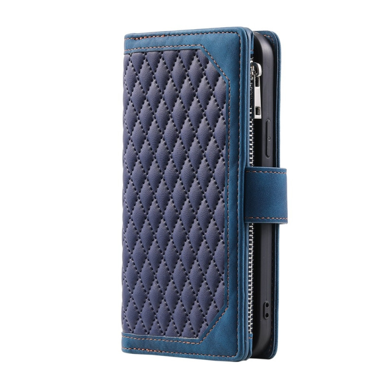 For Google Pixel 10 Pro / 10 / 9 Pro / 9 Zipper Wallet Case Rhombus Phone Cover