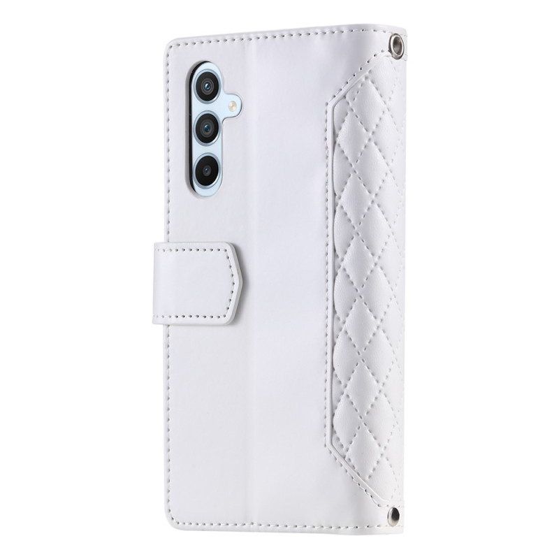 For Samsung Galaxy A17 5G / A26 5G Zipper Wallet Case Rhombus Phone Cover