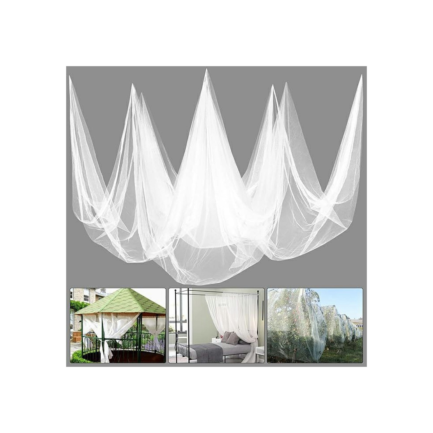 3 x 15 m mosquito net insect barrier vegetable tent plant protection