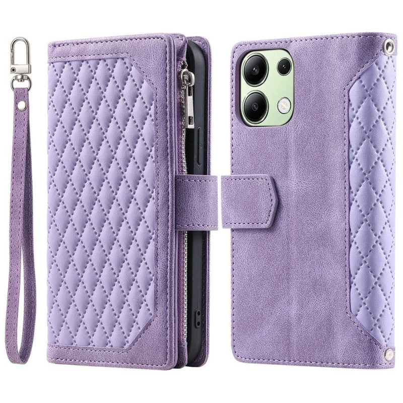 Til Samsung Galaxy A17 5G / A26 5G Zipper Wallet Case Rhombus Telefoncover