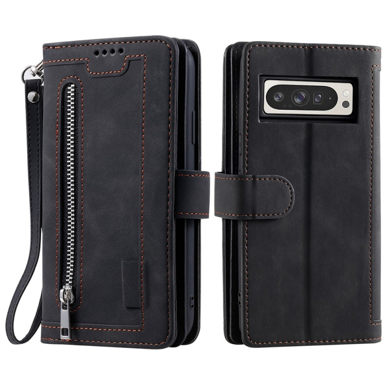 Google Pixel 10 Pro XL / 9 Pro XL Kuori Vetoketjutaskulla ja 9 Korttipaikalla