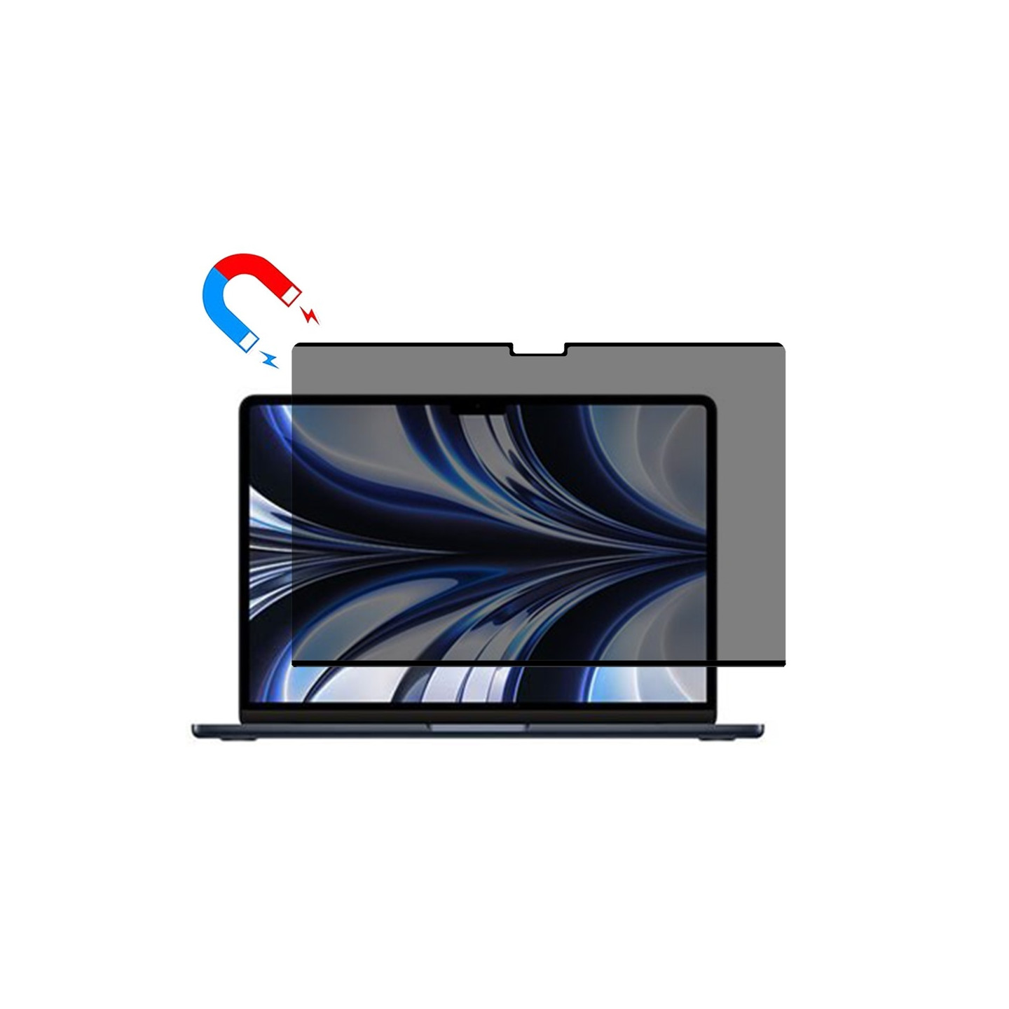 Näytönsuoja, yksityisyyttä ja vakoilua estävä, MacBook Air 13 tuuman 2025 M4 A3240 2024 M3 A3113 2022 M2 A2681 -tietokoneelle
