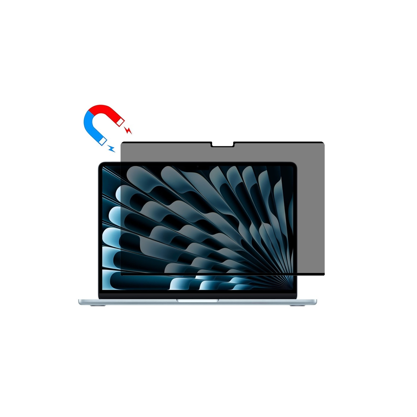 Skjermbeskytter personvern anti-spion for MacBook Air 15 tommer 2025 M4 A3241 2024 M3 A3114 2023 M2 A2941