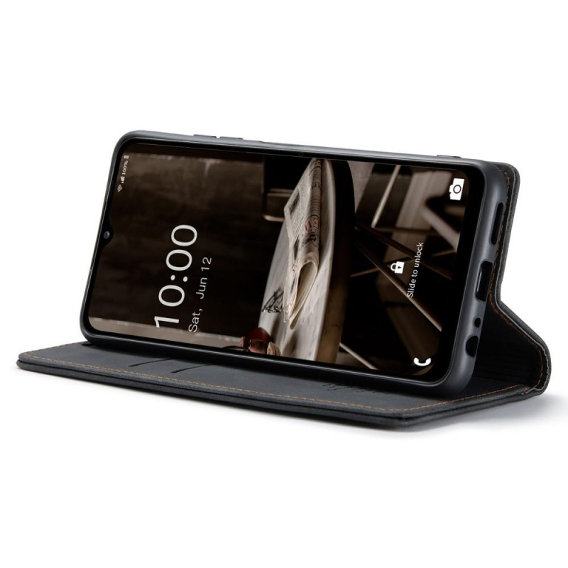 CASEME Retro Wallet Case for Samsung Galaxy A14 - Black