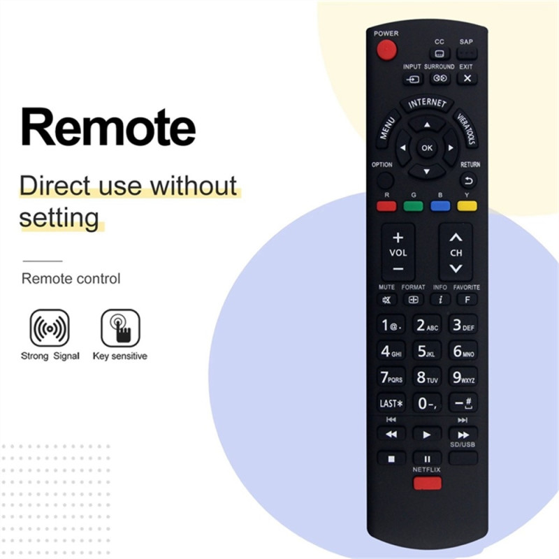 Remote Control Replacement for N2QAYB000779 For Panasonic TV