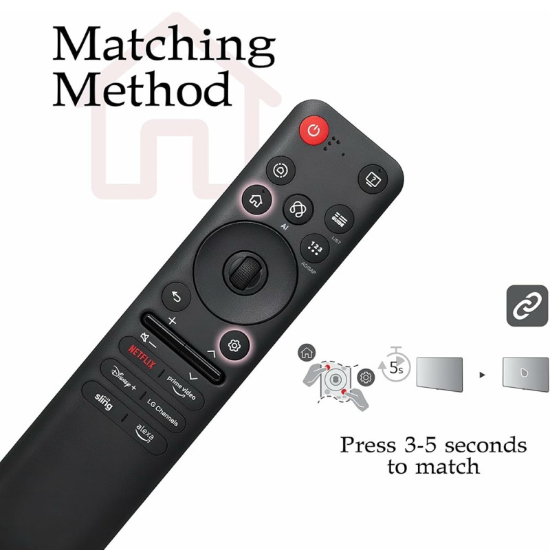 TV Remote Control Replacement for AKB76046602 MR25GA For LG TV Voice Mouse Function