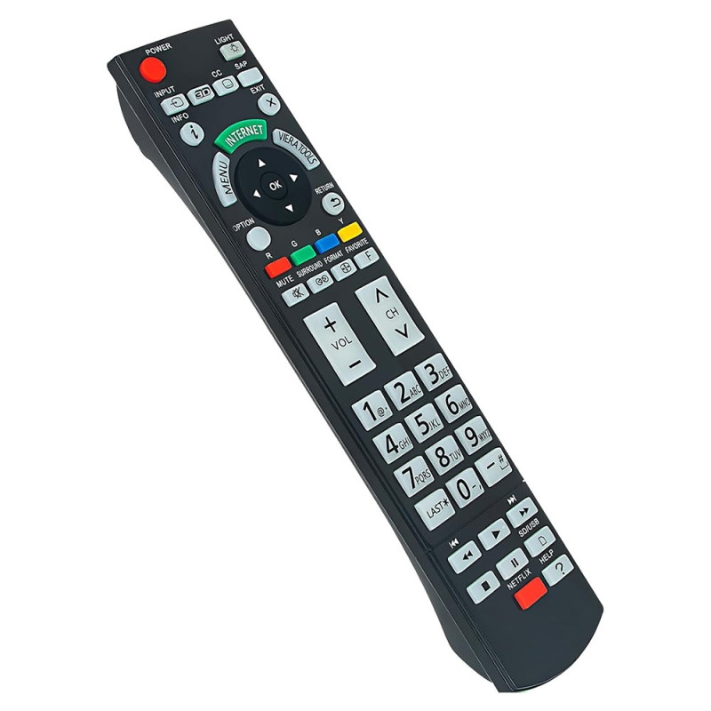 Remote Control Replacement for N2QAYB000777 For Panasonic TV