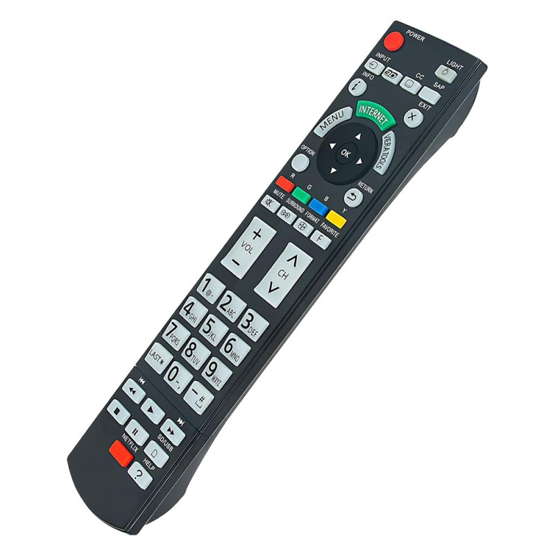 Fjernkontrollerstatning for N2QAYB000777 For Panasonic TV