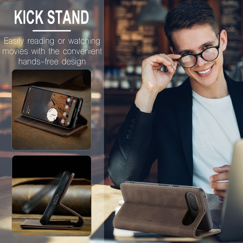 CASEME För Google Pixel 10 Pro / Pixel 10 Fodral Stativ Telefonfodral