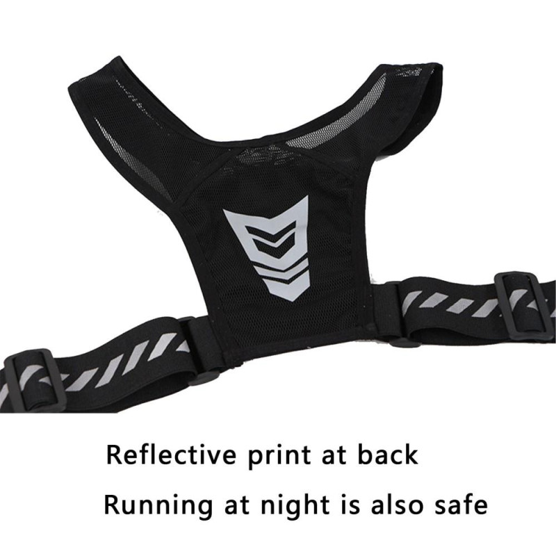 Running Vest Chest Phone Holder Adjustable Reflective Training Workout