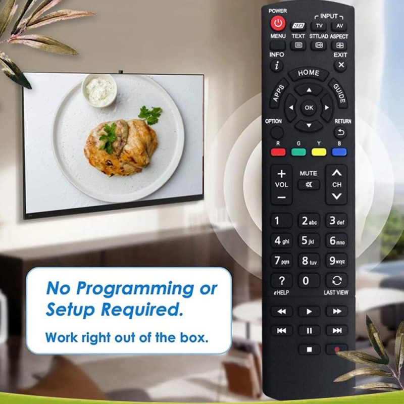 Fjernkontrollerstatning for N2QAYB000933 For Panasonic TV