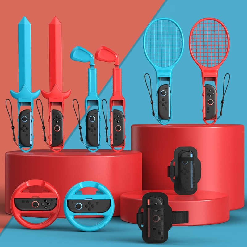 10-i-1-tillbehörskit kompatibelt med Nintendo Switch / Switch 2 fodral skal