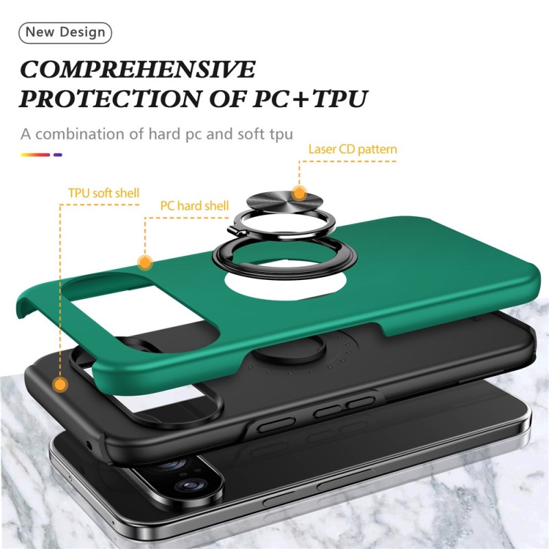For Google Pixel 10 Pro / Pixel 10 Skal Finger Ring Kickstand Hybrid Case -