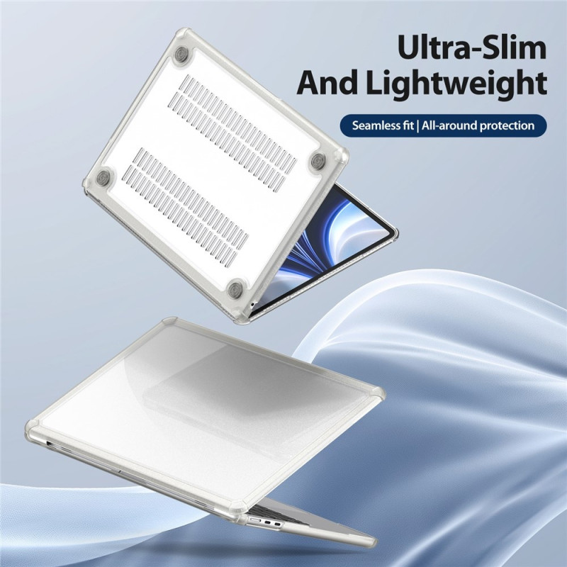 DUX DUCIS Deksel til Macbook Air 15 tommer (2025) / (2024) A3114 / (2023) A2941 TPU+PC Beskyttelsesskall - Transparent