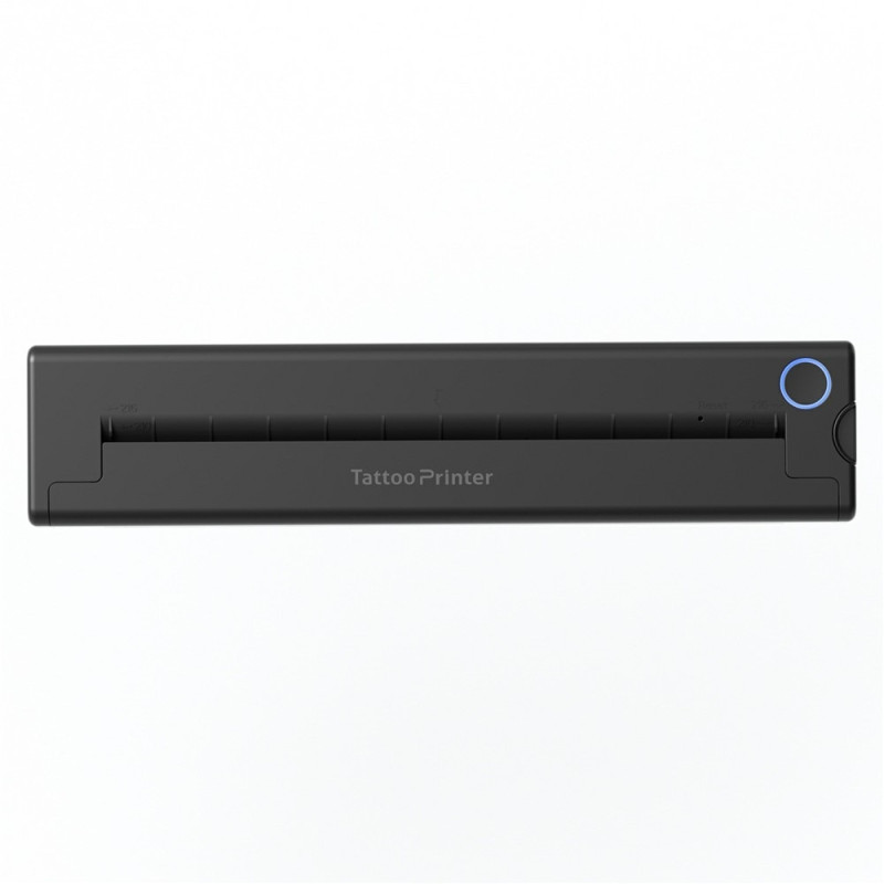 A46 bærbar miniskriver trådløs BT termisk tatoveringsskriver med 10 stk papir