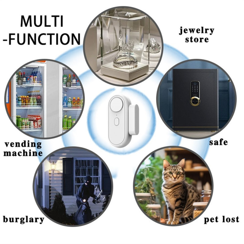 Larm Dörr Sensor Hög decibel Fönster Dörrar Stöldskyddssystem med fjärrkontroll