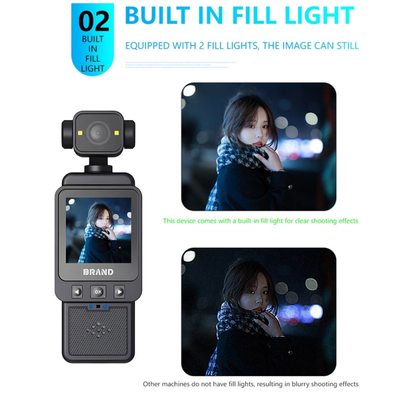 1,6" 1080P HD Actionkamera Loopoptagelse Wifi Videokamera Fyldlys