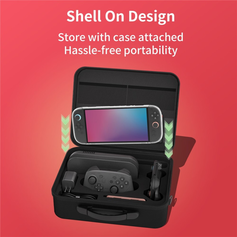 Opbevaring kompatibel med Nintendo Switch 2 multifunktionel taske skulderrem