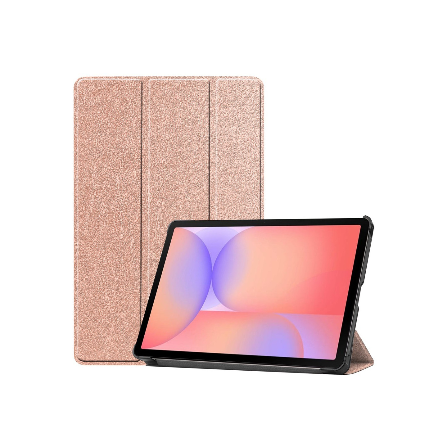 Samsung Galaxy Tab S10 Lite / S10 FE / S9 FE Kotelo Jalustalla - Rose Gold