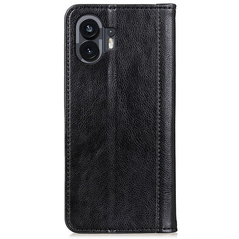 For Nothing phone (2) 5G Wallet Stand Phone Cover - Black