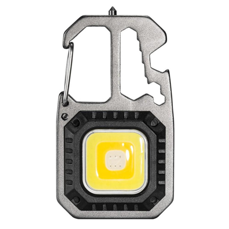 Flashlight Rechargeable COB Light Bottle Opener Screwdriver Multi Lamp