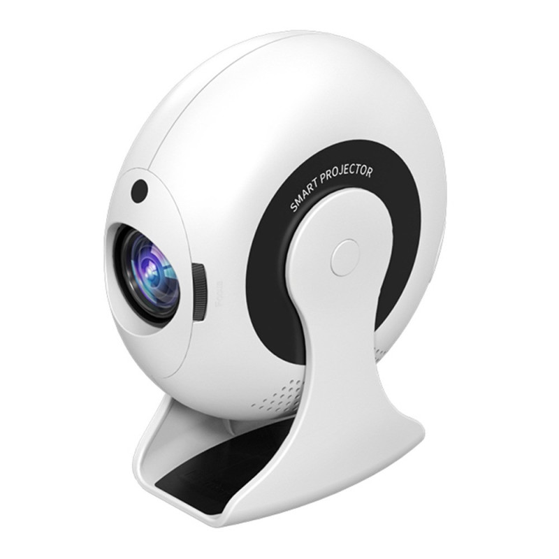 CD200-projektor 1 GB + 8 GB Android 11.0 hjemmekino 270 graders roterende LCD-skjerm