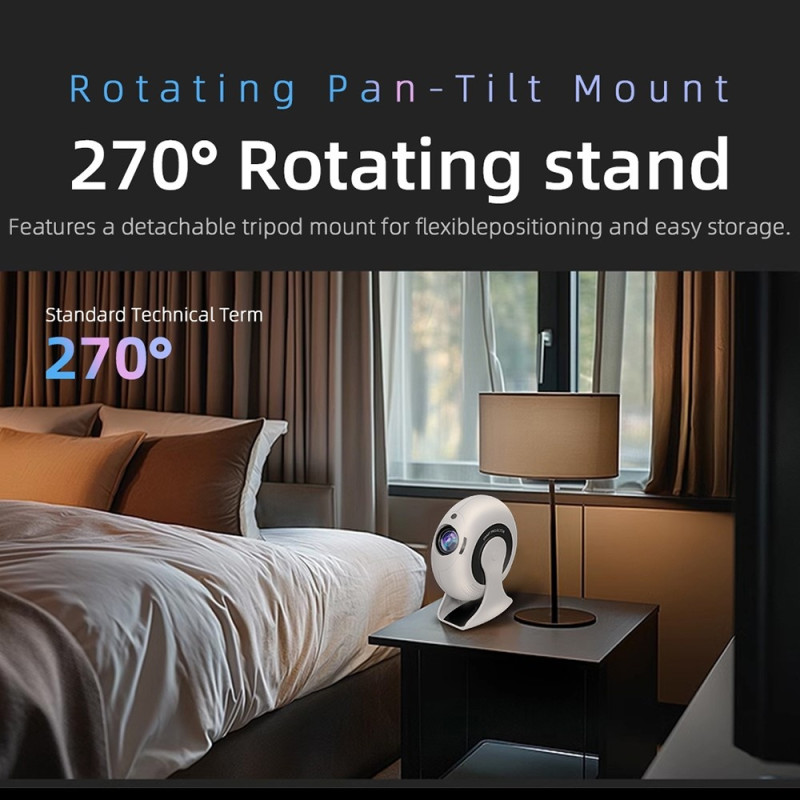 CD200 Projektor 1GB+8GB Android 11.0 Hemmabio 270 Graders Rotation LCD